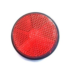 KMIND-원형 리플렉터 자동차 트럭 바이크 오토바이 자전거 야간 반사 굴절 경고 모토 부품, 01 RED, 01 RED