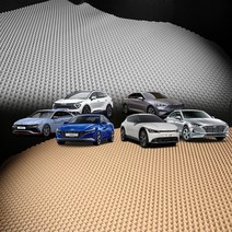 크립톤 트렁크 바닥 방방 고무 매트 논슬립 방지 자동차 차량 전용 용품, 르노삼성, 블랙, 03_SM6