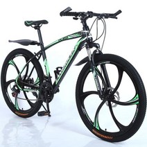 가벼운 여성 자전거 여성 남성 26 인치 전체 가변 21 24 27 30 속도 색상 산악 mtb 사이클, 녹색1