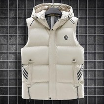 패션 다운 코튼 후드 골프 재킷 남성용 조끼 코트 5XL 겨울