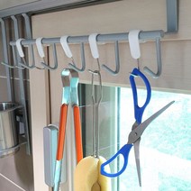 japan 심플 화이트 스텐 S고리_압축봉 걸이형 후크7p, 화이트 스텐S고리(13mm)