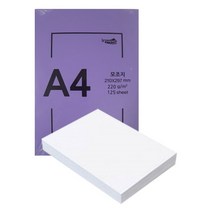 현모양처 무림 인페이퍼 도화지 켄트지 캔트지 A4 220g 100매, 본상품