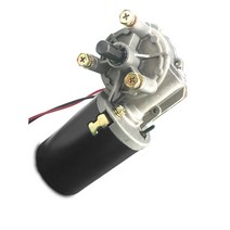 DC12V/24V 60W 웜 기어 박스 모터 90-360rpm 차고 문 롤링 게이트 고 토크 감소, [07] 24V 90rpm, [01] Left Keyway Shaft