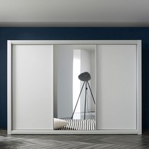 보넬가구 메종 거울형 슬라이딩옷장 옷장 슬라이딩장롱 장롱 미닫이옷장 슬라이드옷장 슬라이드장롱, 9.LPM 백색 긴문 은경