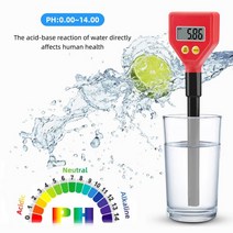 세균측정기PH-98103 휴대용 높은 정확도 디지털 Ph 수질 테스터 펜 유형 산도 측정기, 01 0.1