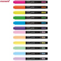 모나미 에딩슈퍼 형광펜 600 1다스(12개입), 파스텔블루 1다스