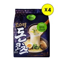 풀무원 로스팅 돈코츠 라멘 순한맛 438g(4개입) x 4봉, 돈코츠라멘 순한맛[4개입] x 4봉