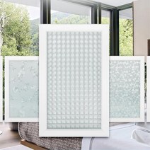 밖에서 안보이는 사생활보호 창문필름 시야가리기 시선차단 간편시공 거실중문, 입체스퀘어4M