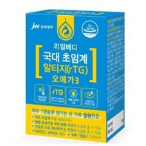JW중외제약 리얼메디 국대 초임계 알티지 rTG 오메가3, 30정/3개, 3개
