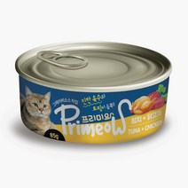 프리미요 고양이 습식 캔 85g, 48개, 참치 + 닭고기