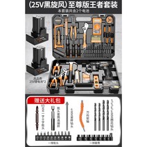 전동 충전 드릴 드라이버 미니 공구 소형 정밀 무선 수공구 세트, 25V흑선풍지존판왕자세트사은품