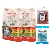 더독 닥터소프트 사료 1+1 1.2kg 3kg 노령견 소프트사료 + 간식 기획세트, (1+1)연어 감자 전견 3kg + 네코캔