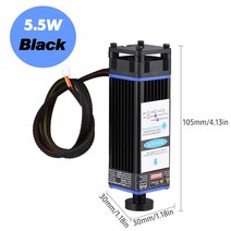 레이저 휴대용 DIY 각인기 조각기 마킹기 40w50w80w 450nm 모듈 고정 초점 거리 조각 헤드 고속 커터 cnc 라우터 모듈, 블랙 5.5w