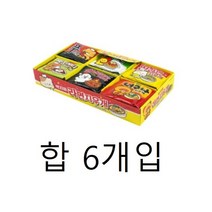 핑크풋 500 먹지마 라면 지우개 6종 x 4p 세트, 1세트