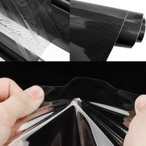 도어스텝 스커프 리어스텝 PPF필름 (2cm 5cm 7cm 10cm)/카본필름, 6D카본 블랙(10cm x 3m)
