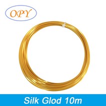 Pla 실크 필라멘트 1Kg 3D 프린터 175Mm 골드 실버 구리 블루 그린 메탈 그레이 10M 100G 샘플 스레드 재료 와이어, Silk Gold 10m_9