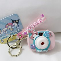 수리39링 [당일출고] 산리오 헬로키티 마이멜로디 시나모롤 쿠로미 장난감 미니 소녀 키링 카메라 4종, 산리오 시리즈 멜로디, 1개