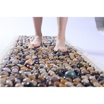 발바닥 마사지 돌매트 발관리 지압매트, 옥, 40x150cm
