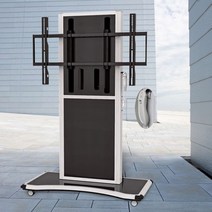 마운트피아 EMS-1 55~86 전동형 이동식티비스탠드 티비거치대 전자칠판, 실버, 카메라선반