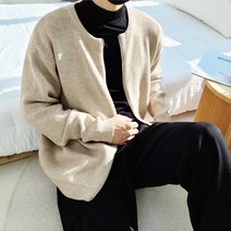 남자 캐시 하찌 니트 투웨이 집업 가디건 남성 라운드 9컬러