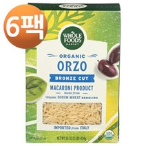 홀 푸드 마켓 오가닉 오르조 16oz, 6팩