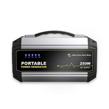 캠핑용 전기 전원 220V 무소음 USB 휴대 자가발전기 차박 비상 미니 250W 모바일 전력 소형 대형 용량, 단품