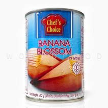 월드푸드 태국 셰프초이스 바나나 블로썸 통조림 Banana Blossom In Brine, 1개, 510g