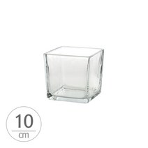 유리화분 화병 수반 SH10x10x10 (정사각)