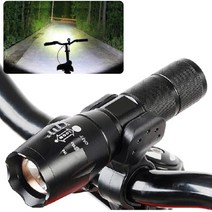 킥보드 자전거 손전등 라이트 전조등 후레쉬 자전거등 야간 LED, 미니 줌후레쉬 T6