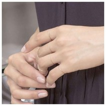 제이로사 14k 컷팅라인 레이어드 반지