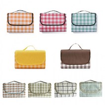 [금깨비]방수 감성 돗자리 피크닉 매트 캠핑돗자리 150X200 200X200 양면방수돗자리추가, B타입(감성)옐로우200x200cm