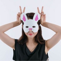 오로라 역할놀이 스펀지동물 토끼가면 마스크 스폰지가면