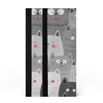 Xigua 레몬 냉장고 도어 핸들 커버 2개 세트 주방 가전 장식 전자레인지 오븐 식기 세척기 용, Cat