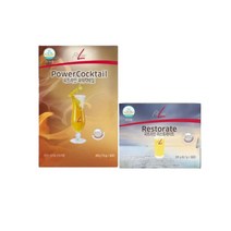 독일 PM쥬스 2종 파워칵테일+리스토레이트 정식수입품 건강주스 활력충전 면역강화, 650g, 1세트