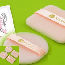 쿠션퍼프 2P 에어퍼프 화장품퍼프 스펀지퍼프, 원형