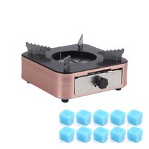요롬코롬 프리미엄 미니화로 + 고체연료30g 10p, 블링핑크
