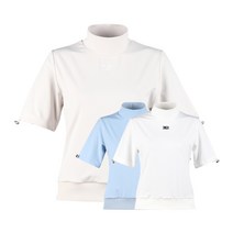 럭스골프 여성 하이넥 반팔 골프셔츠 MG3A607W