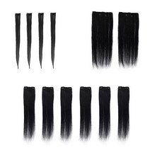 55cm 내가하는 셀프가발 탈부착 똑딱핀 인모피스 12피스 2종, 12(A)1핀x4개+2핀x6개, #2