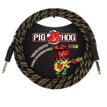 PIGHOG 피그호그 케이블 PCH10-RA(3m) 일자형 노이즈리스 기타케이블 RASTA STRIPES Cable
