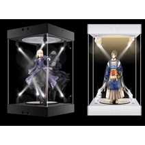 피규어장식장 보관함 프라모델 아크릴 수납장 케이스, 블랙 모델 내부 높이 20cm