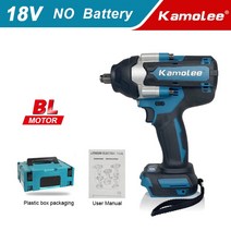 전동렌치 Kamolee-트럭 타이어 열 수 있는 도구 DTW700 1800N.m 하이 토크 전기 임팩트 렌치 1/2 인치 마, 03 No Battery ToolBox A_02 EU