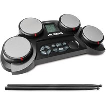 ALESIS 컴팩트 키트 4패드 테이블 탑전자드럼키트, 소형 전자 드럼 키트 4개의 패드를 탑재