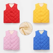 RJ-05 아동 안감 기모 깔깔이 패딩 조끼 컬러 겨울 베스트 유아 키즈 아우터
