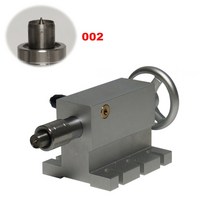 선반척 드릴척 단동척 용 mt2 심 압대 회전축 척 센터 높이 65mm cnc 목재 라우터 용 4 축 라이브 센터 실버 메탈, 심압대 002, 02 002