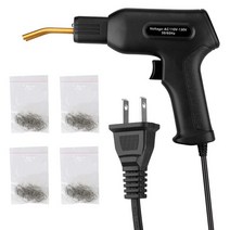 미니 스포트 용접기 핫 스테이플러 플라스틱 용접 기계 50W 차고 도구 PVC 수리 키트 자동차 범퍼 균열, [06] US plug Black