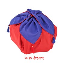 청홍보자기 l 한과 떡 혼수 전통 예단보자기 함보자기, L. 가로 105m x 세로 105cm