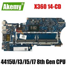 HP PAVILION X360 14-CD 노트북 마더 보드 메인 보드 14-CD 17879-1B 마더 보드 4415U I3 I5 I7 8 세대 CPU 포함, I7-8th Gen