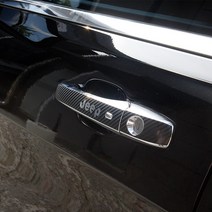 Jeep 그랜드체로키 도어손잡이 데칼 튜닝스티커, 레드카본