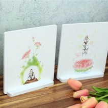 기타 바보사랑[꾸밈]스탠드액자2P_수묵화불교04