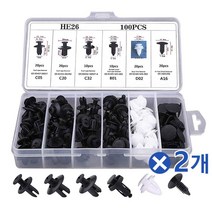 차량용 플라스틱 패스너 6종 100px2세트 화스너 볼트